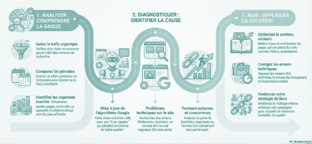 Les étapes après une chute de trafic